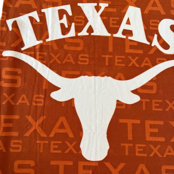 NCAA Texas Longhorns Large Soft Fleece Throw Blanket 48" X 60" - Picture 3 of 4